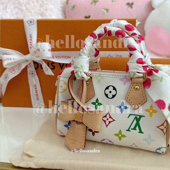2025 LV x TM Louis Vuitton x Takashi Murakami Nano Speedy. New + cherry gifts!🍒🌸 - Picture 1 of 5